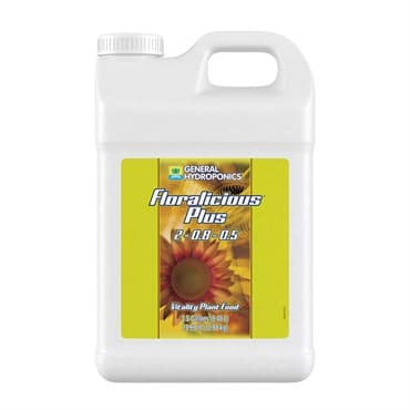General Hydroponics 2.5gal Floralicious Plus 2-0.8-0.5 (2/CS)