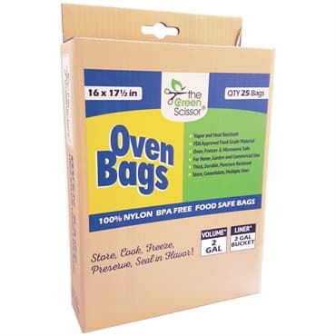 Green Scissor 16"x17.5" Oven Bags - 25/Pack