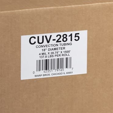 GS 18IN X 1500FT CONVEX TUBING NO PUNCH